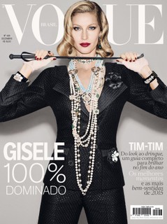 2015: Gisele Bündchen na Vogue de dezembro by François Nars