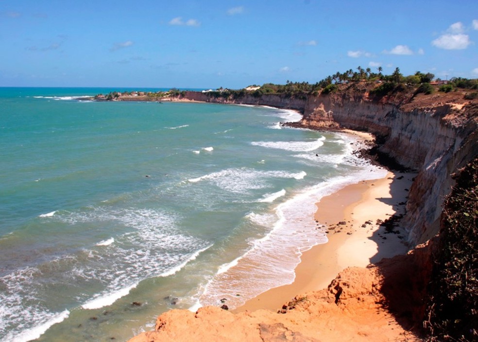Praia de Tabatinga: praias do litoral da Grande Natal não têm previsão de chuva — Foto: Paulo Francisco