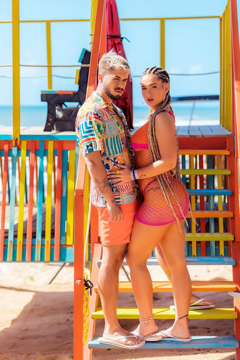 Virg&iacute;nia Fonseca participa de clipe de Z&eacute; Felipe em clima quente  &mdash; Foto: J&uacute;nior G&oacute;is/Divulga&ccedil;&atilde;o
