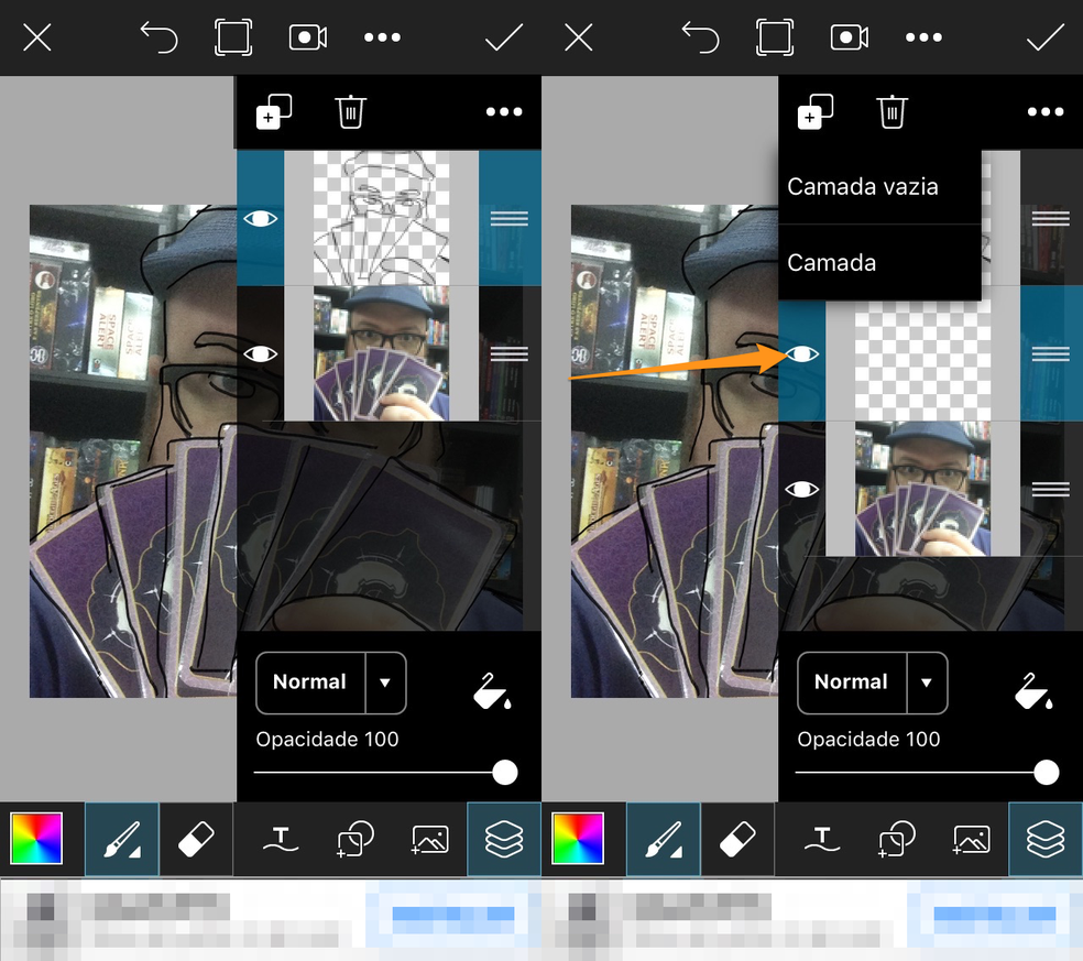Como desenhar na foto pelo PicsArt para Android e iPhone (Foto: Reprodução/Felipe Vinha)
