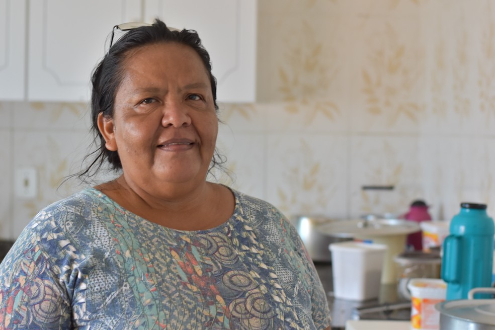  Maigualida Martinez estÃ¡ ansiosa para deixar o abrigo e trazer os familiares que ficaram na Venezuela â€” Foto: Joyce Heurich/G1