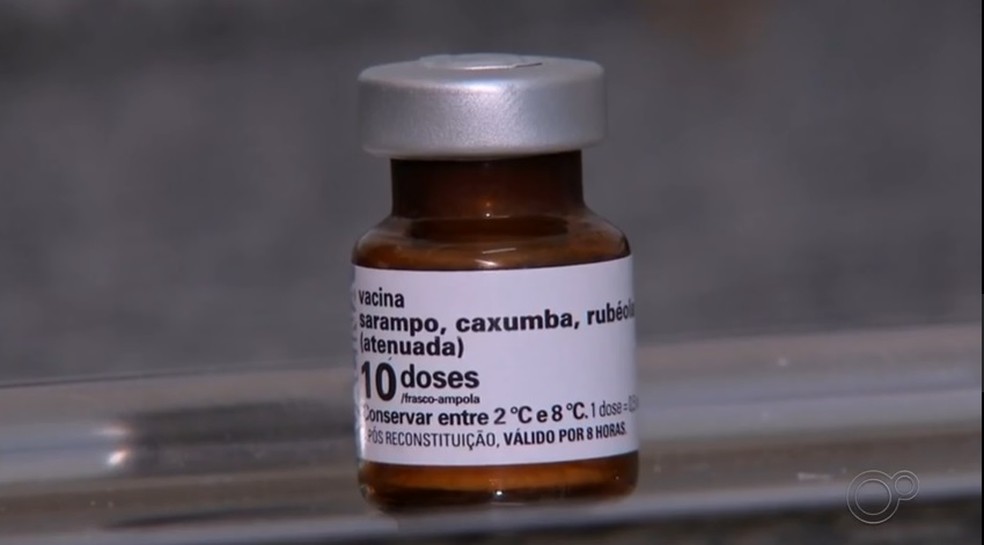 Vacina&ccedil;&atilde;o contra o sarampo imunizou vais de 4,2 mil pessoas em Presidente Prudente &mdash; Foto: Reprodu&ccedil;&atilde;o/TV TEM