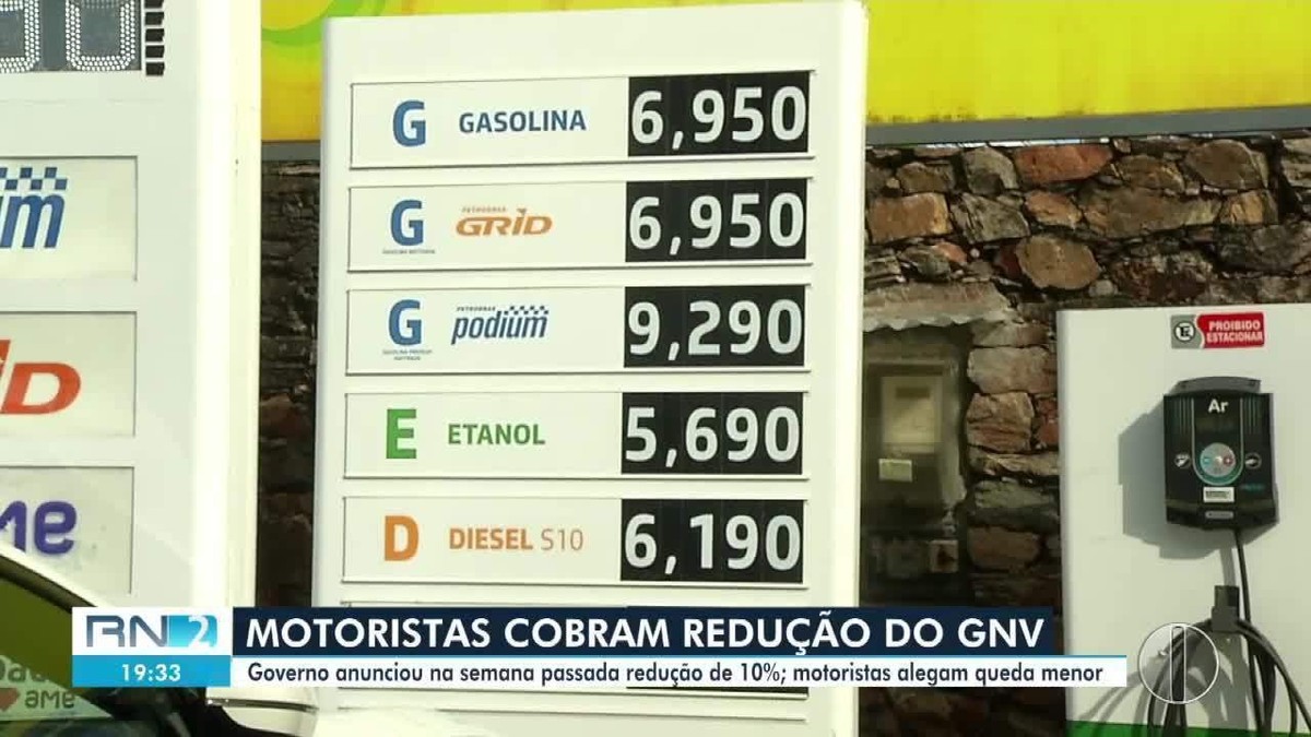 Motoristas por aplicativo e taxistas protestam por redução do preço do gás  natural veicular no RN | Rio Grande do Norte | G1
