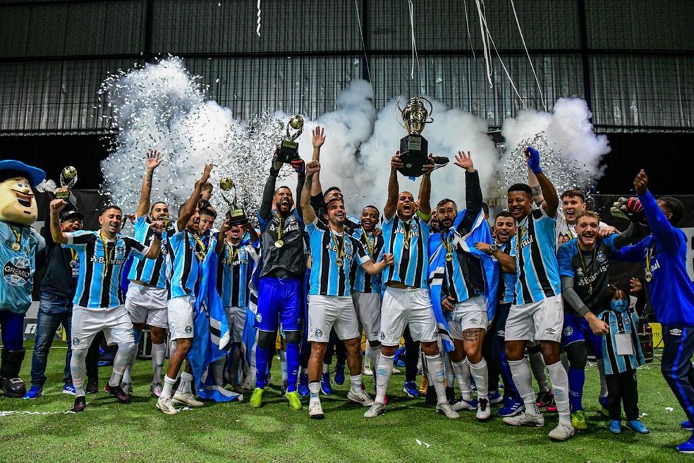Grêmio Futebol 7 é campeão da Liga das Américas 2020 — Foto: Luciano Maciel/Grêmio Futebol 7