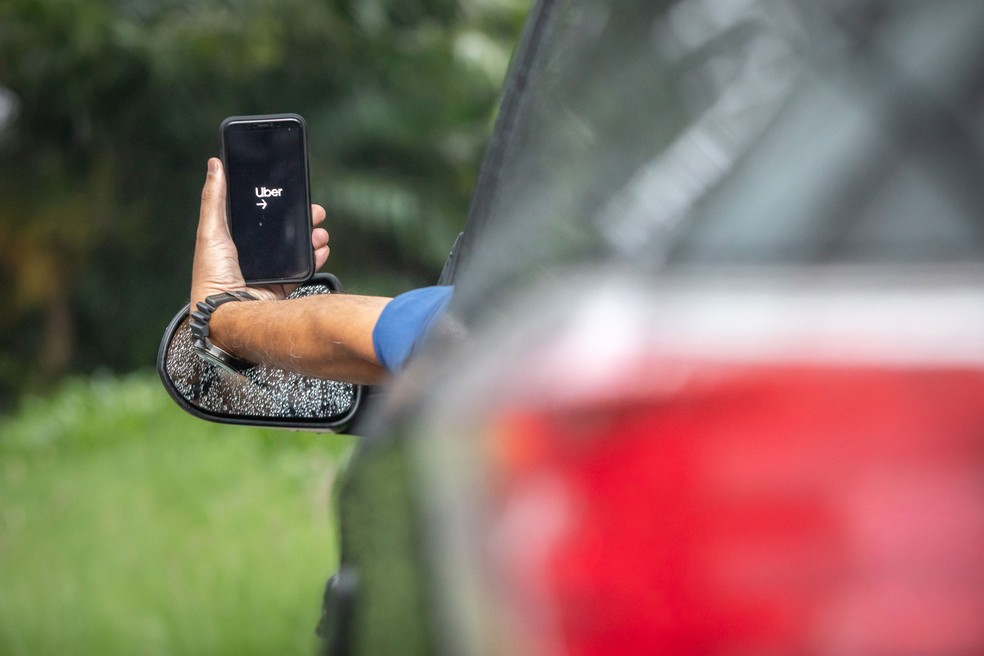 Uber vai ter função no aplicativo para gravar áudio de conversas durante corridas. — Foto: Celso Tavares/G1