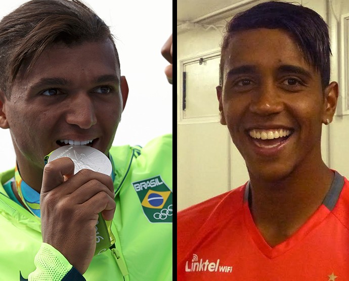 Isaquias na cabeça: Gabriel imita medalhista olímpico e se diverte