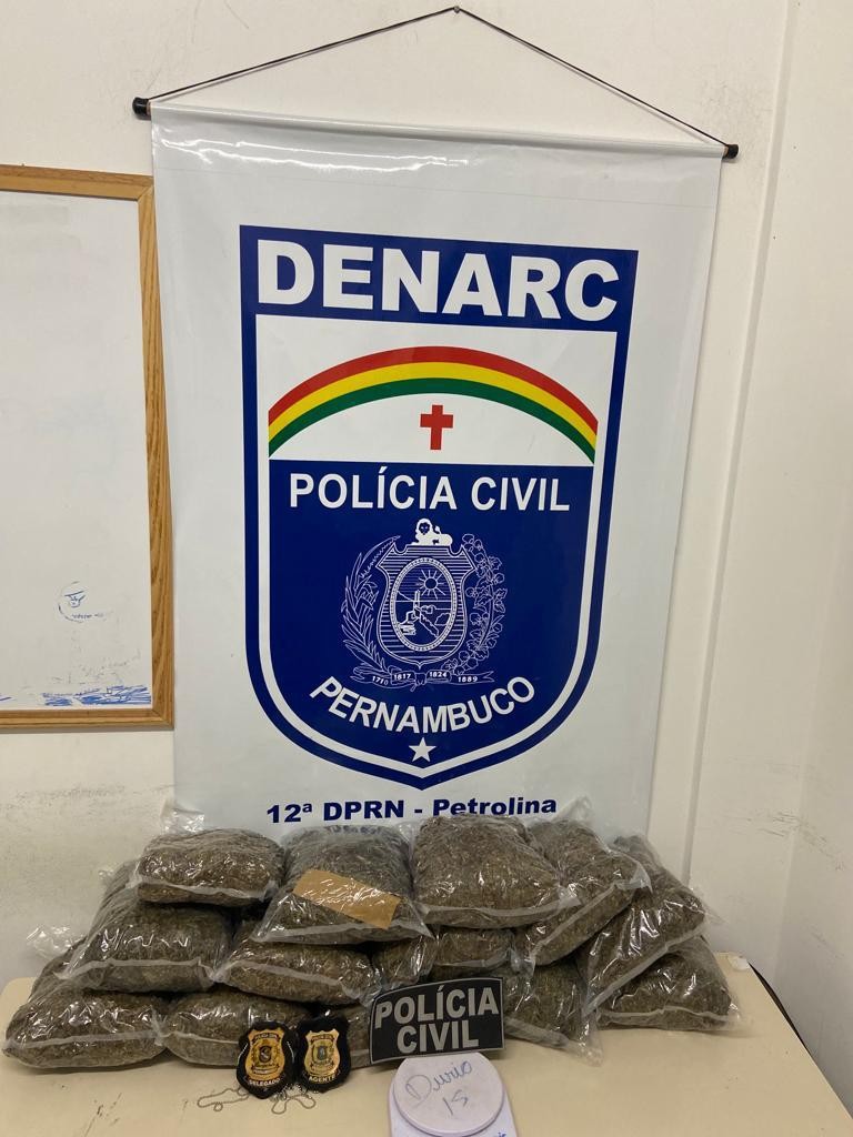 Mulher é presa e mais de 6kg de maconha são apreendidos no Antônio Cassimiro em Petrolina 