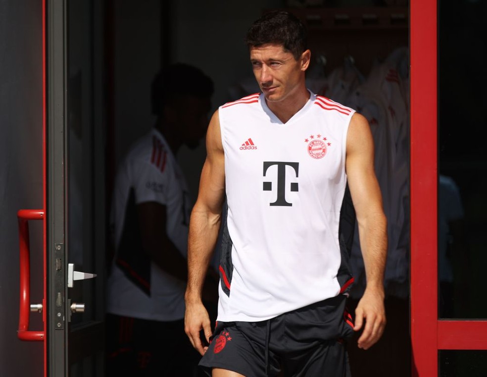 Robert Lewandowski tem feito a pré-temporada do Bayern de Munique — Foto: Getty Images