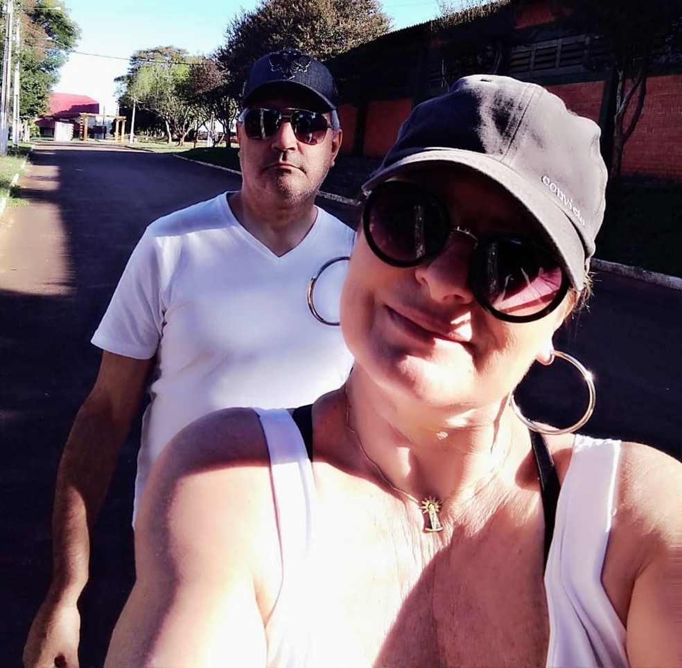 Neri Antônio de Brito ao lado da esposa — Foto: Arquivo Pessoal
