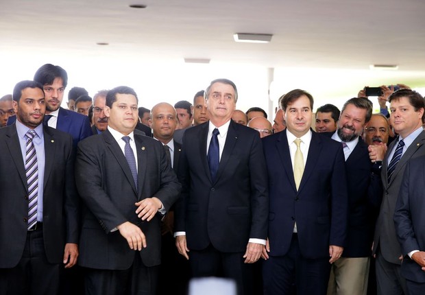 O presidente Jair Bolsonaro levou pessoalmente ao Congresso a proposta de reforma da Previdência (Foto: Cleia Viana/Câmara dos Deputados)