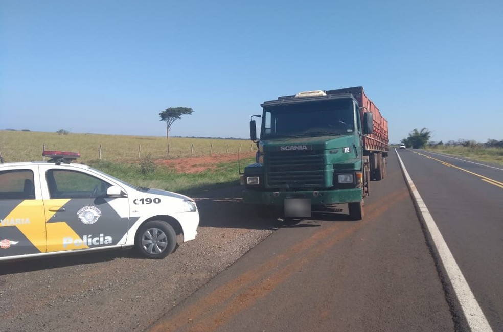 Carga de maconha foi apreendida na SP-425, em Tarabai (Foto: Polícia Militar Rodoviária/Divulgação)