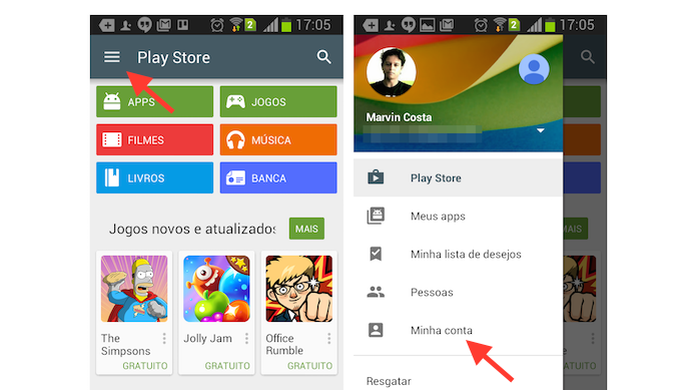Abrir Uma Nova Conta No Play Store Google Play Como Ver Ou Apagar Historico De Compras Da Loja De