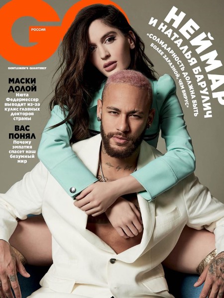 Neymar e Natalia Barulích estrelam capas de revistas internacionais (Foto: Reprodução/Instagram)
