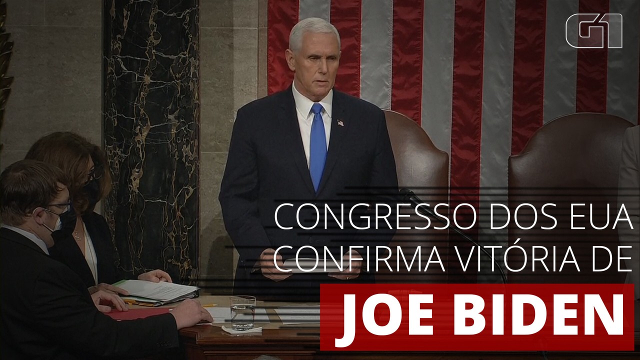 VÍDEO: Congresso americano confirma eleição de Joe Biden