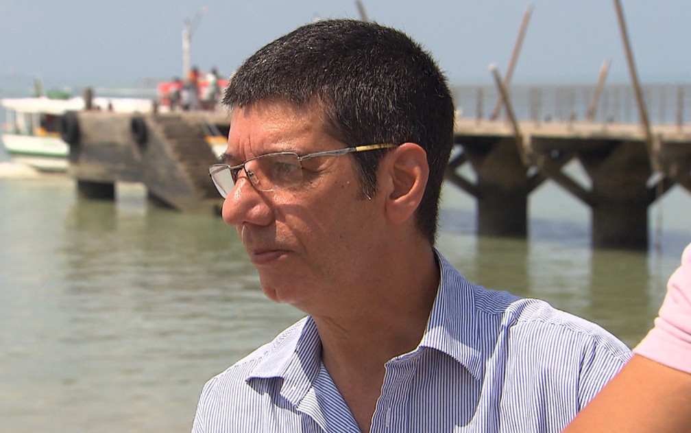Luís Filipe conta que a esposa mudou de comportamento depois do trauma sofrido com o naufrágio da lancha — Foto: Reprodução/TV Bahia