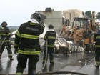 Princípio de incêndio em caminhão complica tráfego na Bandeirantes