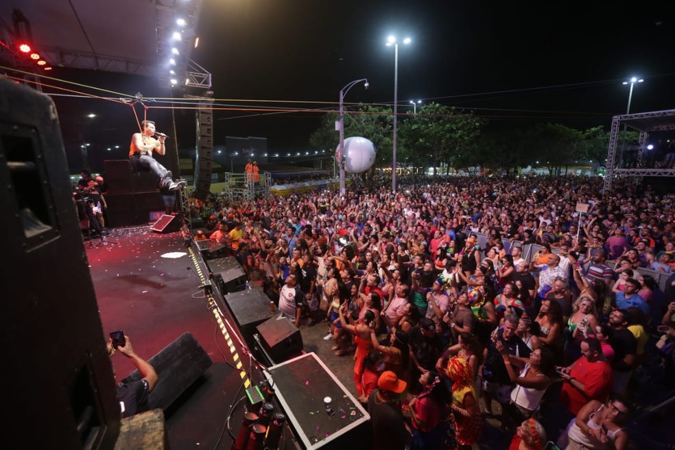 Show no carnaval de Natal — Foto: Rogério Vital