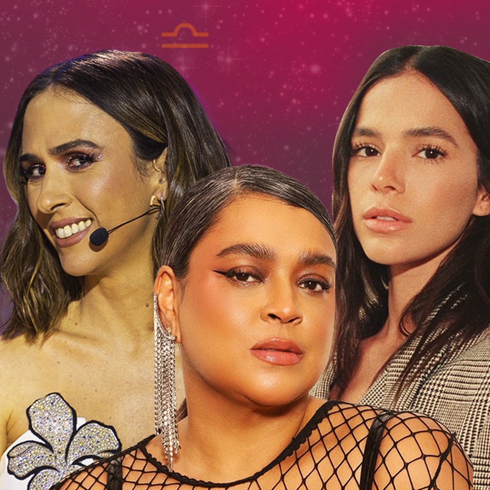 Tatá Werneck, Preta Gil e Bruna Marquezine: famosas do signo de Leão — Foto: Arte Ighor Jesus/Gshow