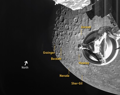 Em segundo sobrevoo por Mercúrio, missão capta novas fotos do planeta