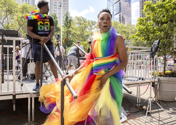 NEW YORK, NEW YORK - JUNE 30: Billy Porter gets ready for WorldPride NYC 2019 on June 30, 2019 in New York City. (Photo by Santiago Felipe/Getty Images) (Foto: Getty Images)
