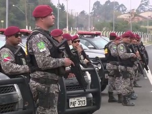 Força Nacional chega ao Rio Grande do Sul (Foto: Reprodução/RBS TV)