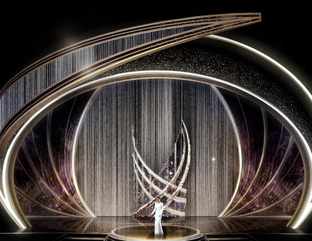 Oscar 2020: palco da cerimônia terá mais de 40 mil cristais Swarovski (Foto: Jason Sherwood Design/Reprodução)