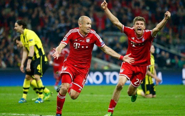 Robben gol Bayern de Munique x Borussia Dortmund (Foto: Reuters)
