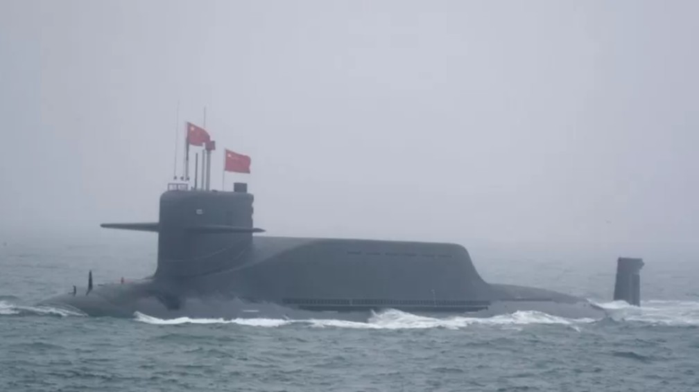 A China possui submarinos nucleares, mas sua frota ainda é bem menor que a americana — Foto: GETTY IMAGES / BBC