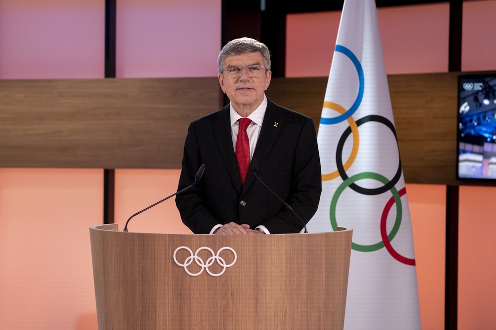 Thomas Bach é reeleito presidente do COI até 2025 — Foto: Divulgação / IOC Media