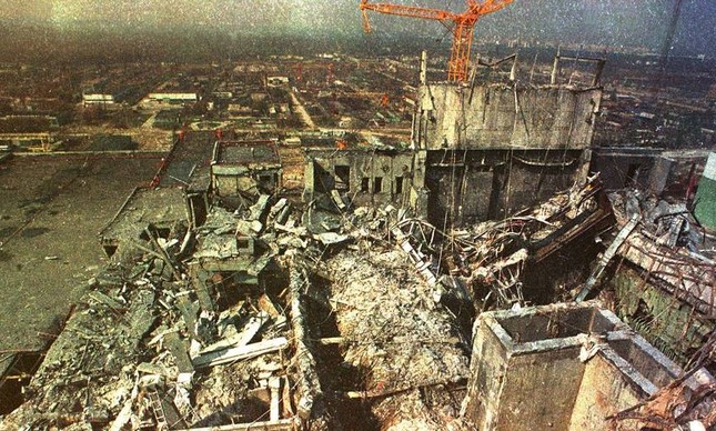 Chernobyl: Destruição causada pelo reator 4 da usina, em 1986