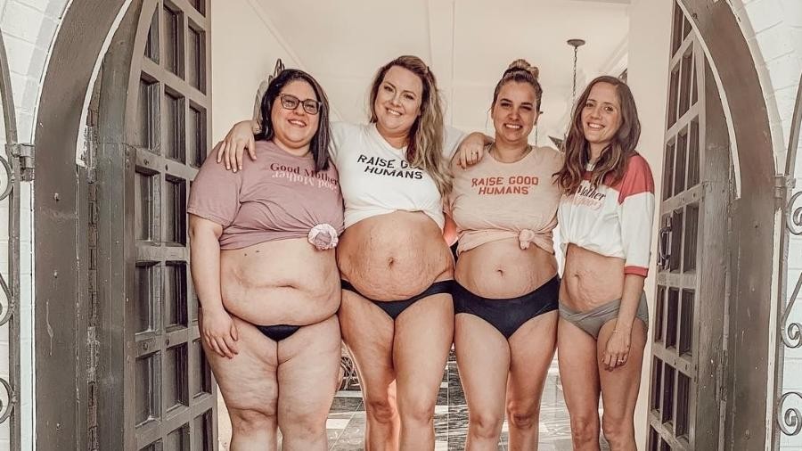 Grupo de mães com corpos reais (Foto: Reprodução Instagram)