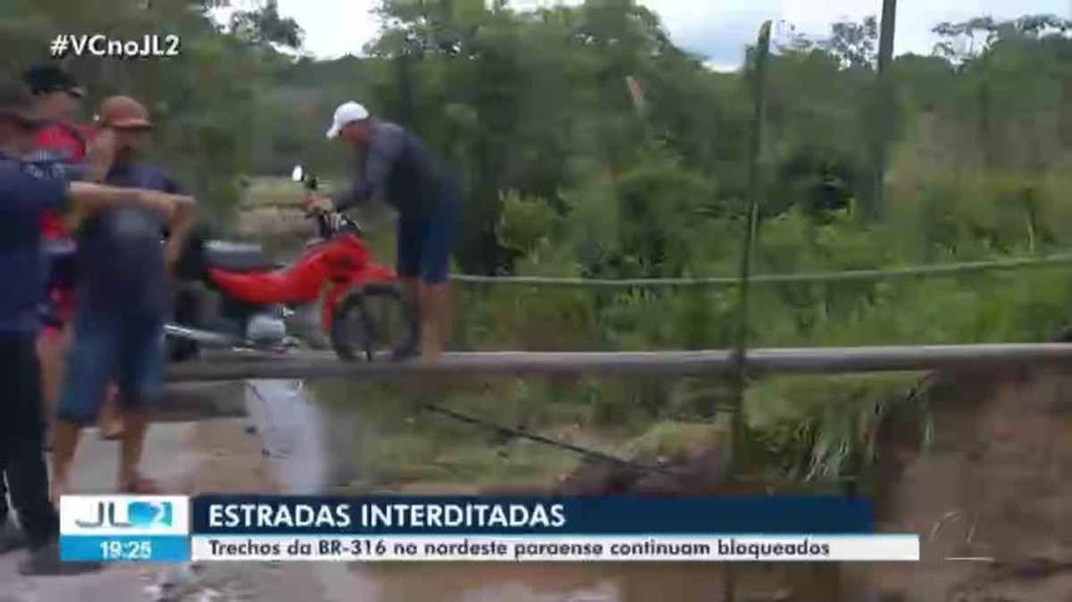 Trechos da BR-316, entre Capanema e Santa Luzia do Pará, seguem interditados; confira rotas alternativas