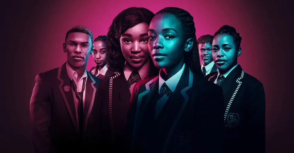 A produção sul-africana da Netflix foca em um grupo de adolescentes de uma escola de elite onde estuda Puleng (Ama Qamata), aluna que teve uma irmã sequestrada pelo tráfico — Foto: Reprodução/JustWatch