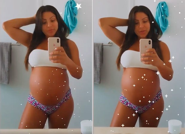 Andressa Ferreira está grávida de primeiro filho de Thammy Miranda (Foto: Reprodução)