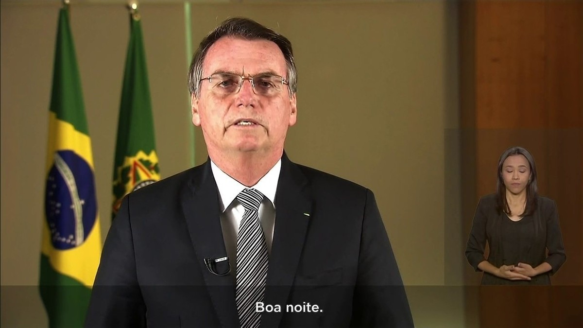 Bolsonaro fala em 'tolerância zero' na área ambiental em pronunciamento sobre Amazônia na TV