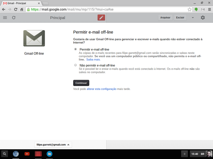 Gmail Offline permite usar algumas funções de e-mail, mesmo sem Internet (Foto: Reprodução/Filipe Garrett