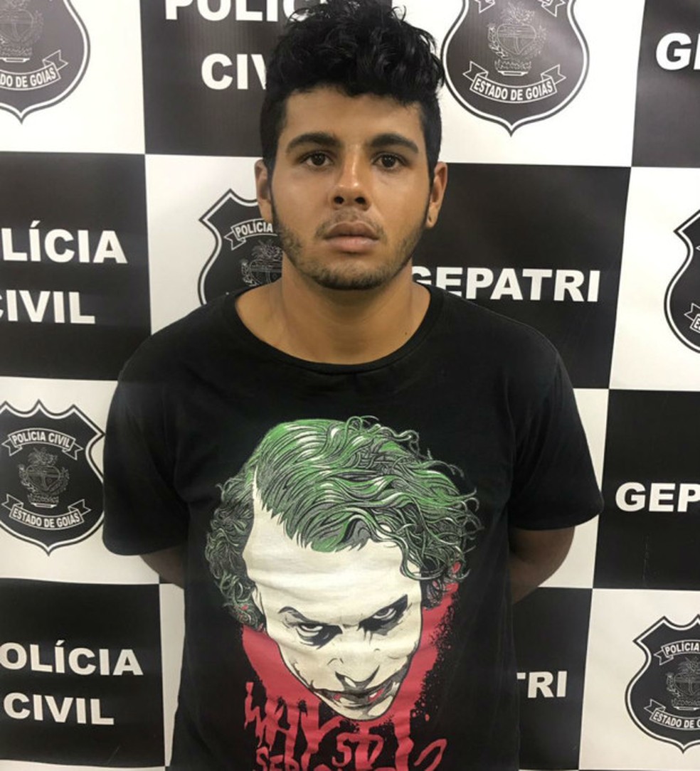 Homem foi identificado e é procurado em Goiás — Foto: Divulgação/Polícia Civil de Goiás