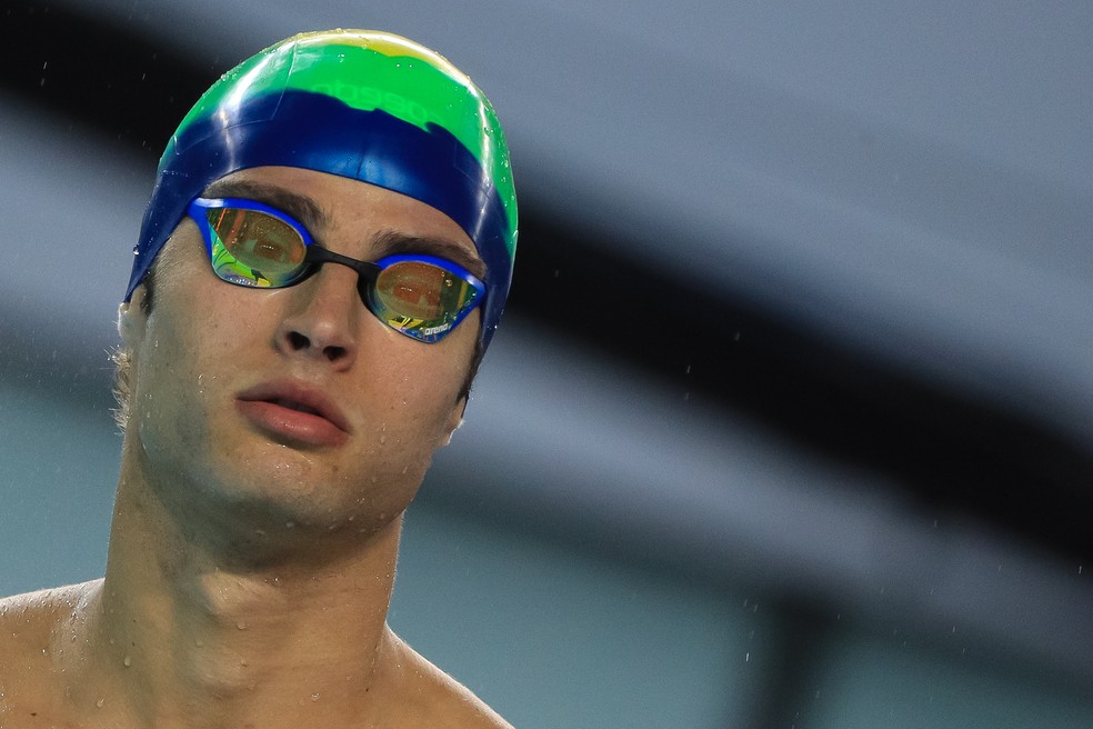 Lucas Martins Costa Peixoto brasil argentina buenos aires jogos olímpicos da juventude natação 4x100 — Foto: Buda Mendes/Getty Images