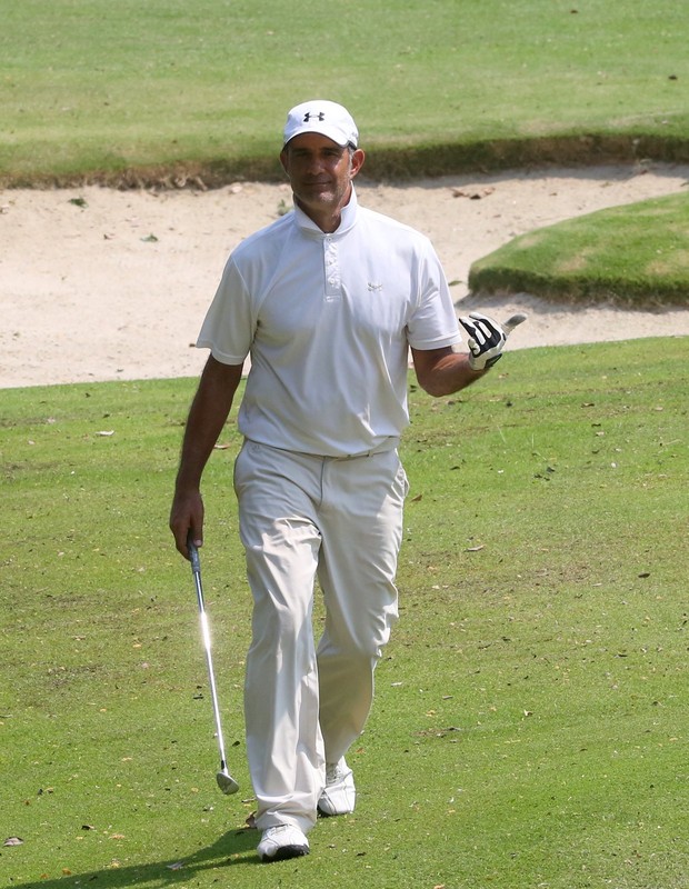 Marcos Pasquim joga golfe no Rio de Janeiro (Foto: AgNews)