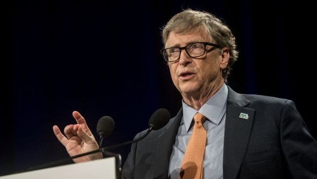 Pela primeira vez desde 1991, Gates não está na liderança ou vice-liderança da lista; ele ocupa o quarto lugar, com fortuna de US$ 134 bilhões, atrás de Jeff Bezos, Elon Musk e Mark Zuckerberg (Foto: Getty Images via BBC)