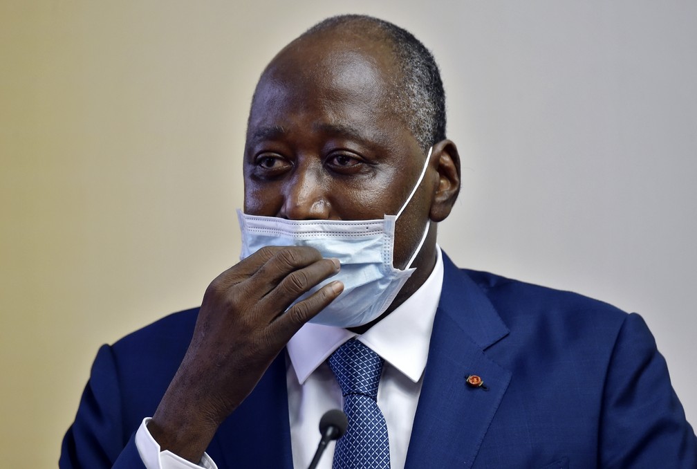 Amadou Gon Coulibaly, premiê da Costa do Marfim morto nesta quarta (8), em foto de 2 de julho — Foto: Sia Kambou/AFP