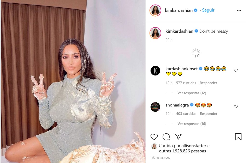 Publicação de Kim Kardashian (Foto: Reprodução / Instagram)