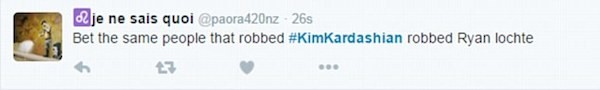 Uma crítica feita a Kim Kardashian nas redes sociais (Foto: Twitter)
