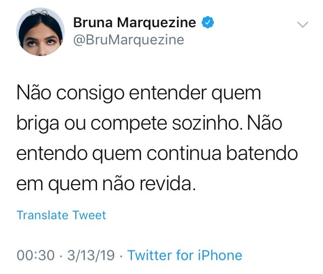 Bruna Marquezine desabafa no Twitter (Foto: Reprodução/Twitter)
