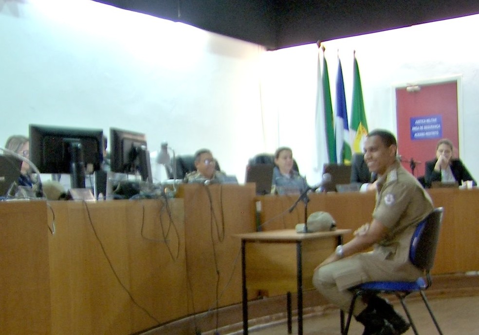 Capitão Janislei Teodoro também foi ouvido — Foto: TVCA/Reprodução