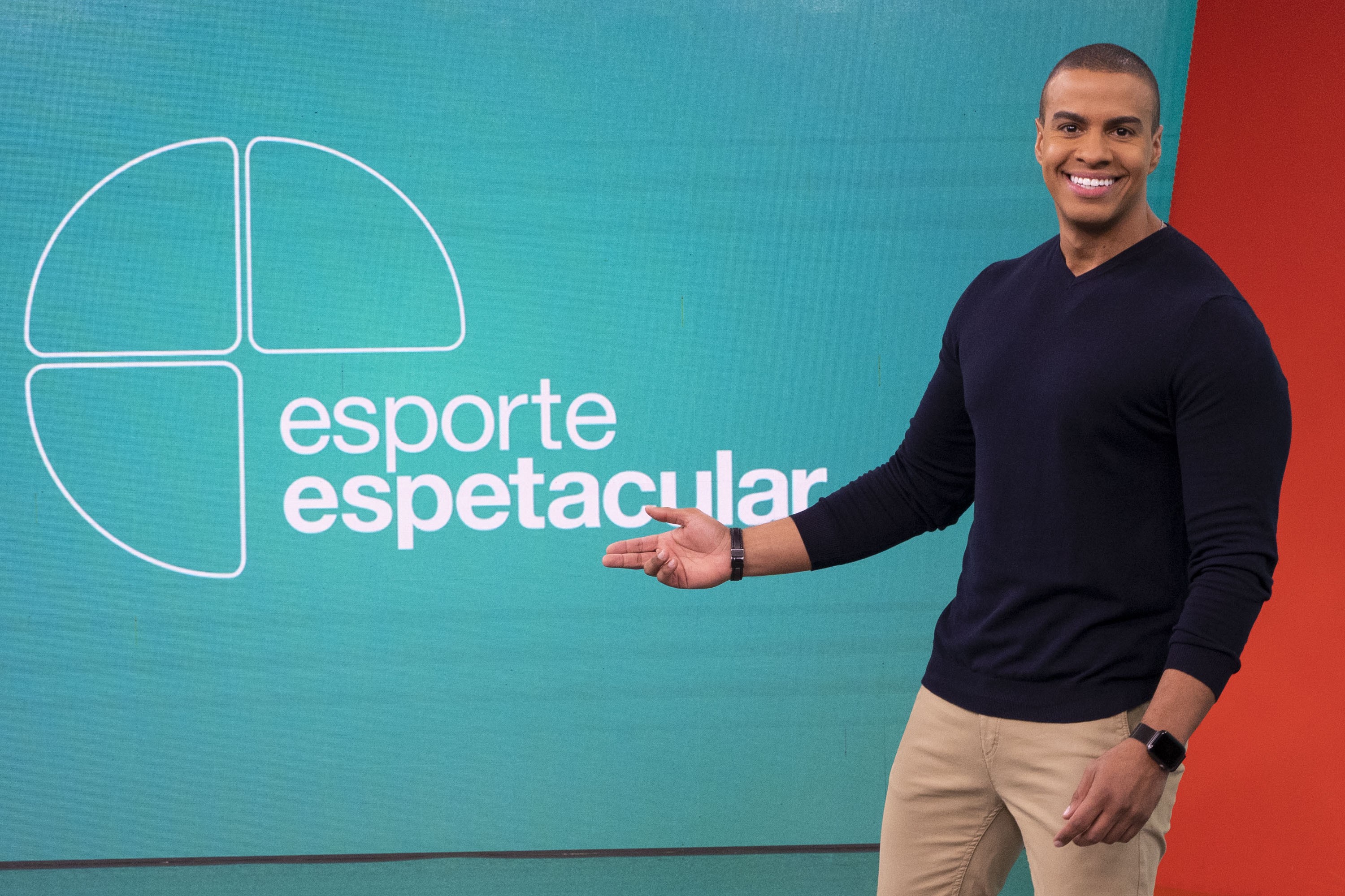 Thiago Oliveira estreia como apresentador do Esporte Espetacular no domingo (14) (Foto: Maurício Fidalgo/TV Globo)