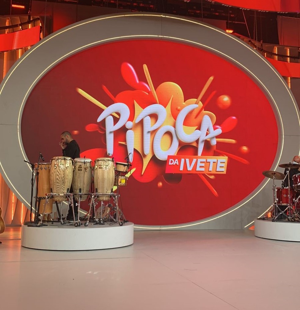 Palco do 'Pipoca da Ivete', novo programa de Ivete Sangalo na Globo — Foto: Ana Bazolli/Gshow