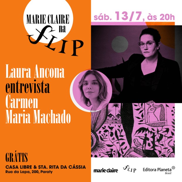 Flip 2019: a diretora de redação Laura Ancona comanda bate-papo com Carmen Maria Machado (Foto: Silvana Martins)
