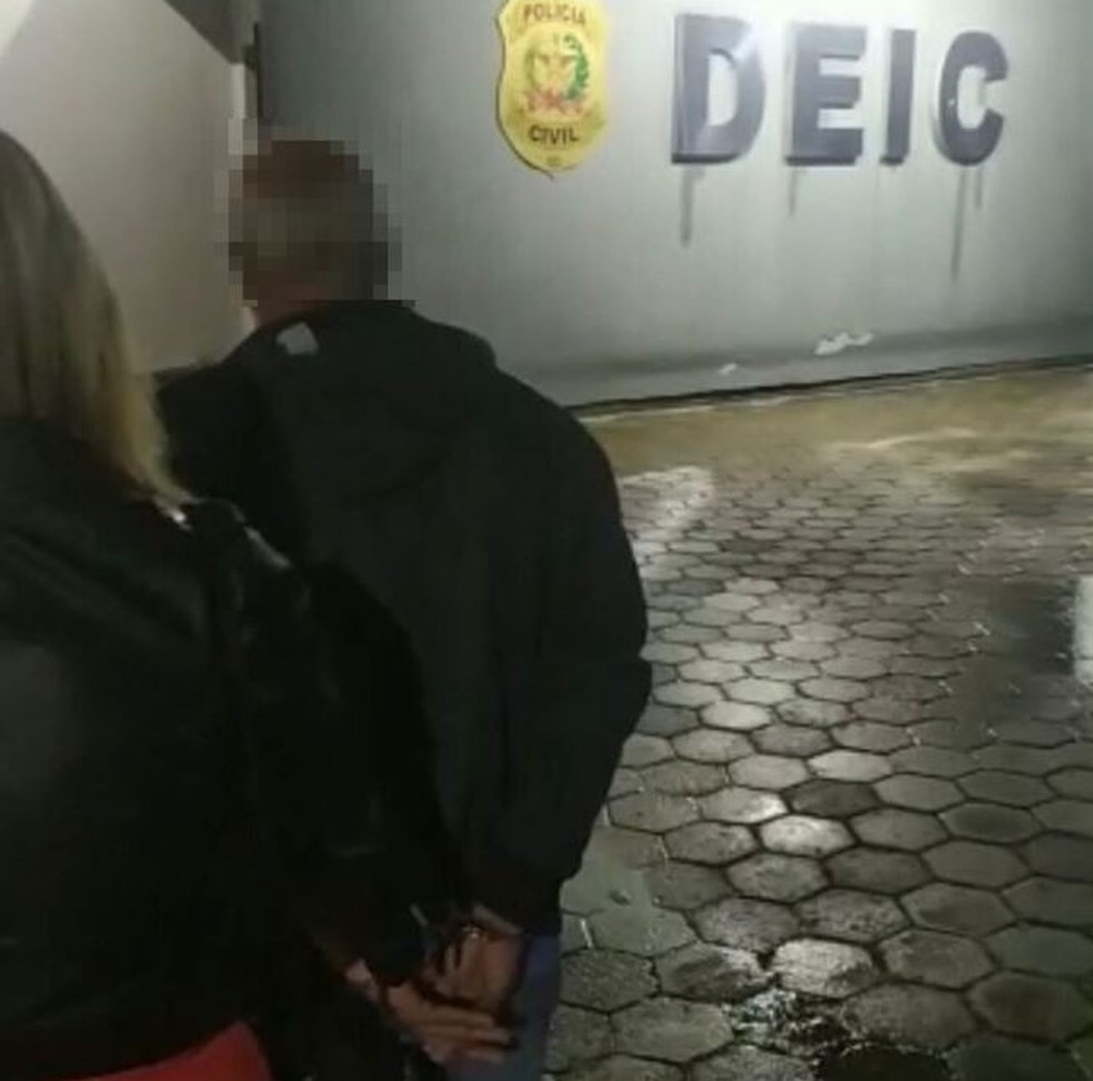 Homem investigado por feminicídio foi preso na terça — Foto: Polícia Civil/ Divulgação 