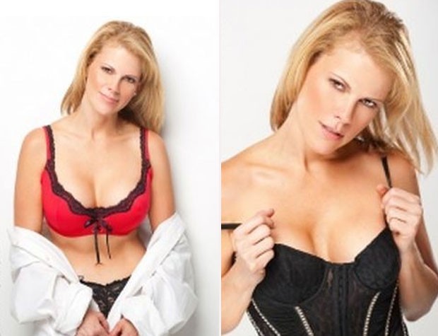 Stacey Suro foi rebaixada de posição após fotos em que ela aparece nua e em poses sensuais serem publicadas na web (Foto: Reprodução)